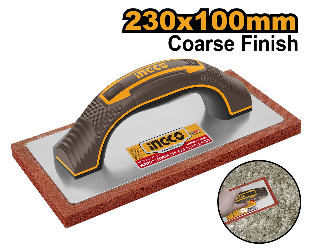 INGCO Grouting Coarse Finish Fine Rubber Float 230X100mm HSFR24008