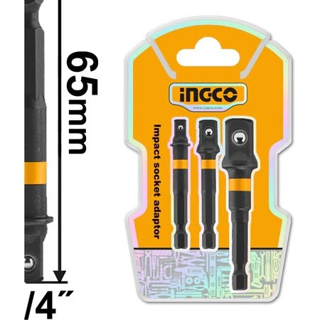INGCO 3 pcs Socket Adapor set 1/4", 3/8" & 1/2" AMN365A01 – view 2