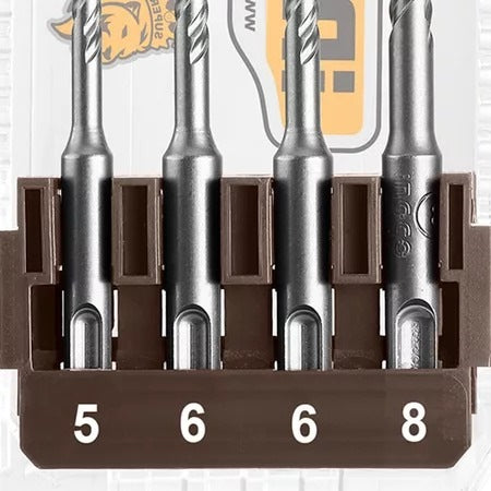 INGCO 8pcs SDS Drill Bit 5~10mm AKDL11806 – view 2