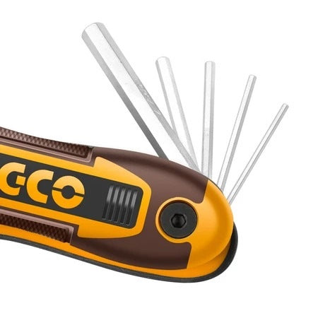 INGCO 8 pcs Folding Hex Key set 2 - 8mm HHK14081 – view 2