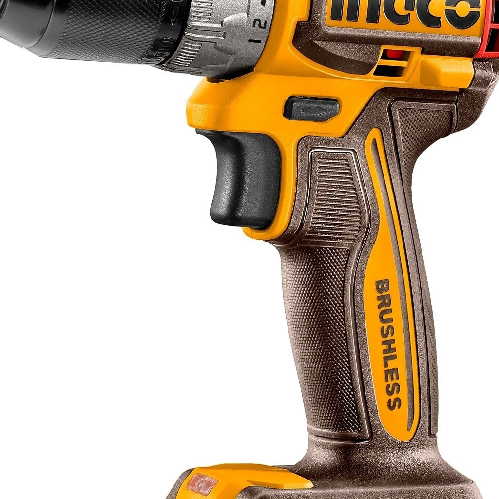INGCO 20V Compact Brushless Drill 60Nm (Bare Unit) CDLI206021 – view 3