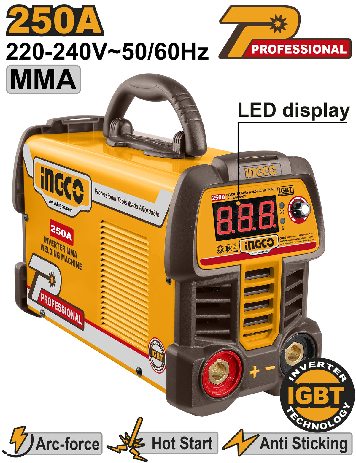 INGCO IGBT Inverter MMA Welding Machine 250A ING-MMA25069