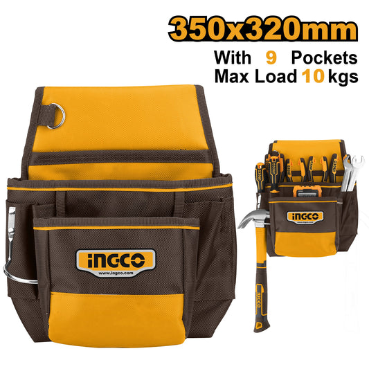 INGCO 9 Pockets Tool Pouch L35XW32cm HTBP010128