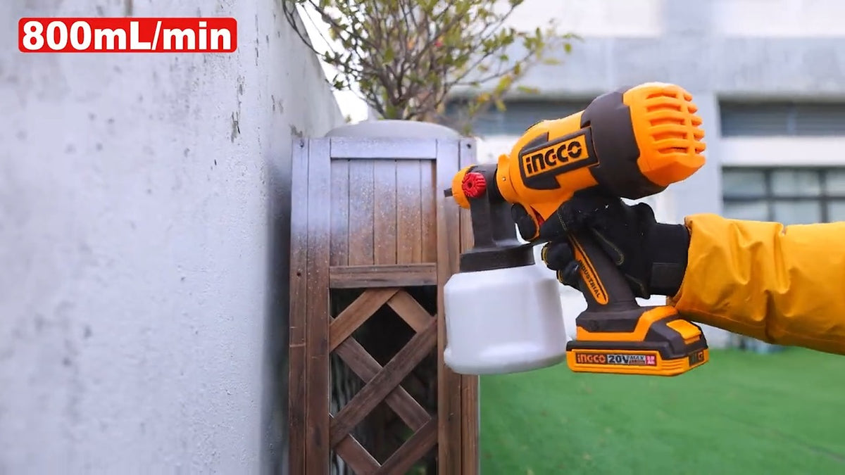 INGCO 20V LI-ION Cordless Spray Gun 1X2.0 Ah + Charger CSGLI20042 – view 3