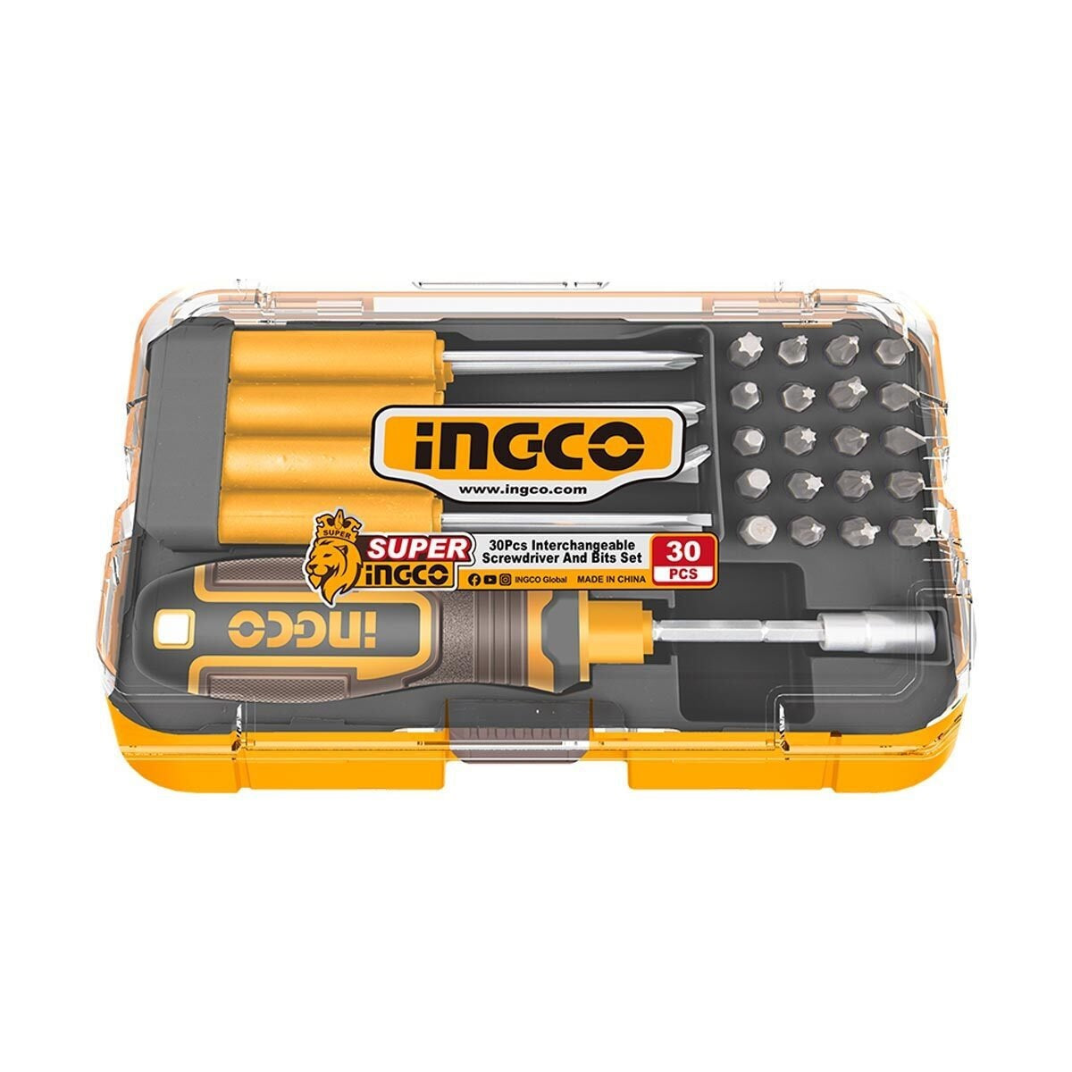 INGCO 30 pcs Interchangeable Screwdriver Bit set AKISD3001 – view 3
