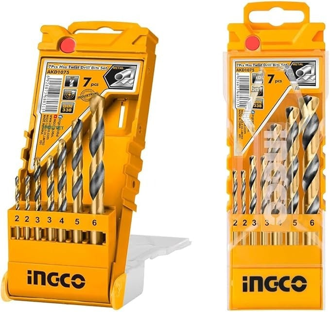 INGCO 7pcs HSS Drill Bit set Size 2,2,3,3,4,5,6.0mm AKD1075 – view 2