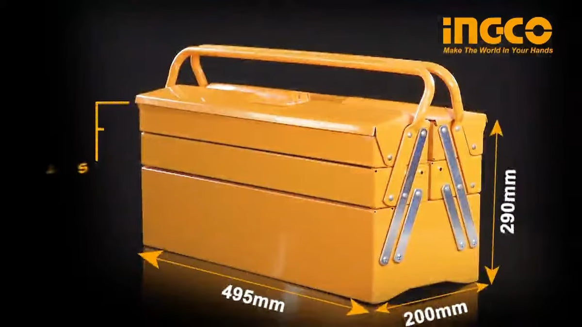 INGCO 3 Layers Tool Box 495X200X295mm HTB02 – view 3