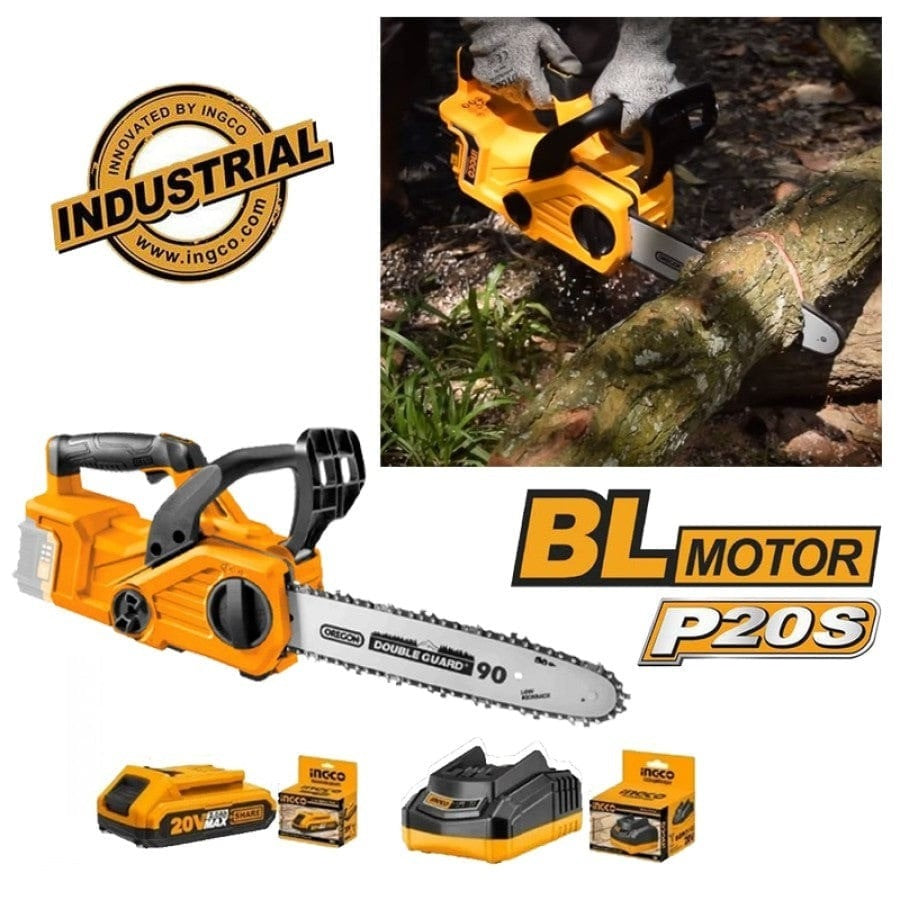 INGCO 40V(2X20VX4.0Ah) Brushless Chain Saw 16" 400mm+DUAL Port Charger CGSLI401682 – view 3