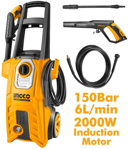 INGCO High Pressure Washer (W/induction Motor) MAX.150BAR HPWR20008 – view 3