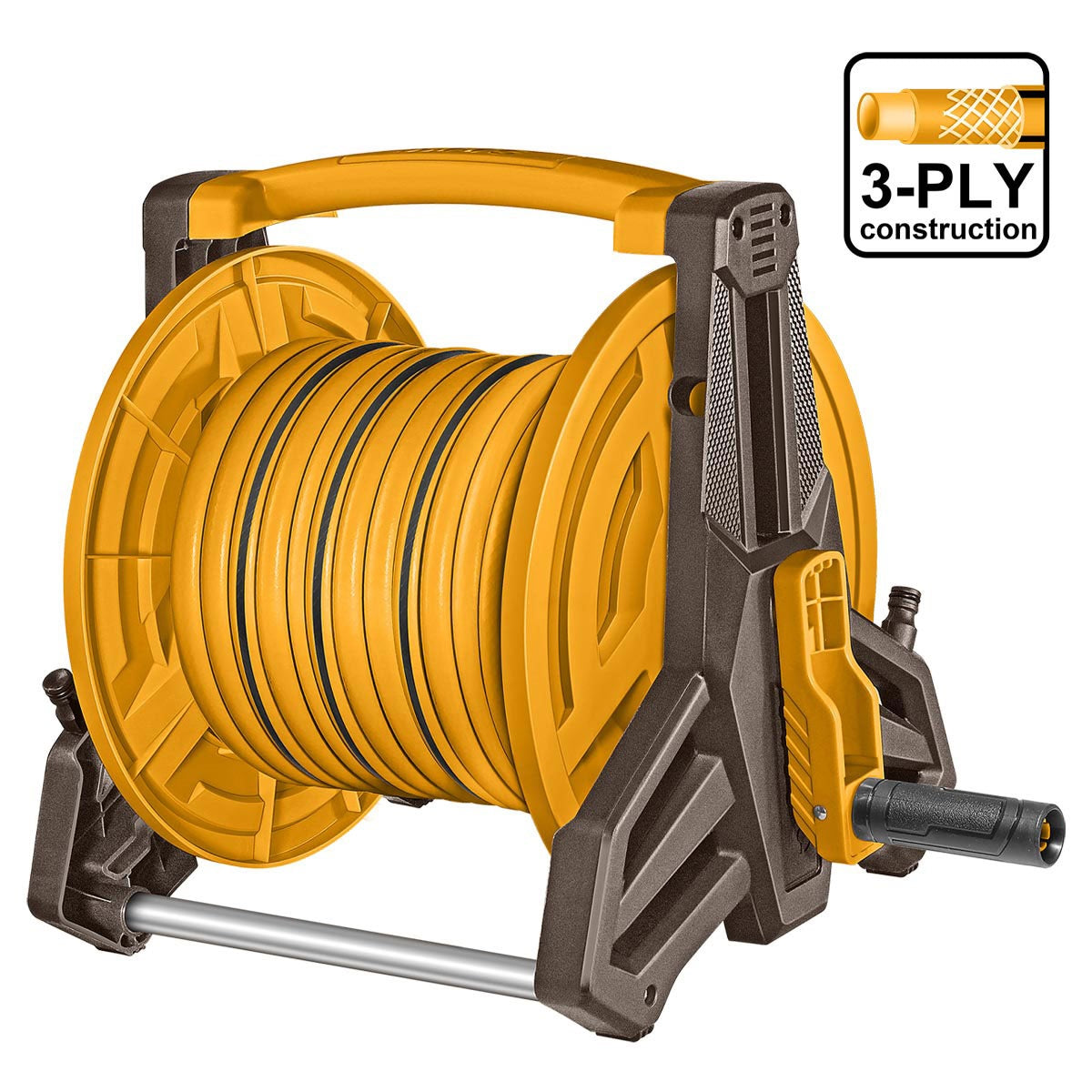 INGCO Hose Reel with 20m Hose & Nozzle set HHR20124 – view 2