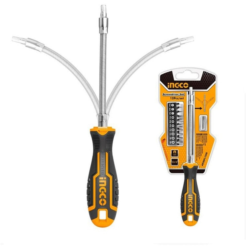 INGCO 12 pcs Flexible Shaft Screwdriver set AKSDFL1208 – view 2