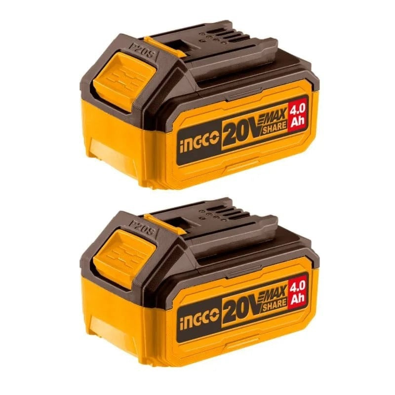 INGCO 20V 2pcs 4.0Ah Battery Value Pack COSLI240312 – view 2