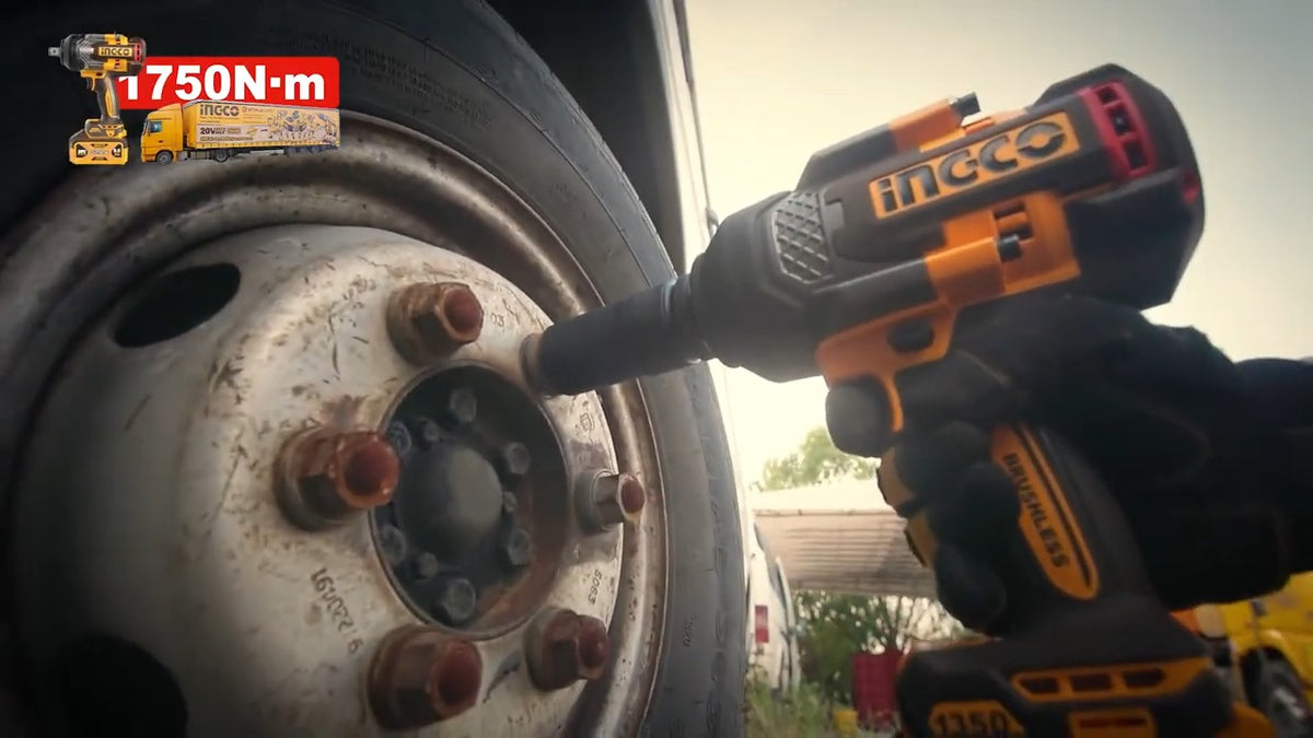 INGCO 20V BL 3/4" DR. Impact Wrench Max 1750Nm 2X8.0Ah+CHRG+CASE CIWLI20175 – view 2