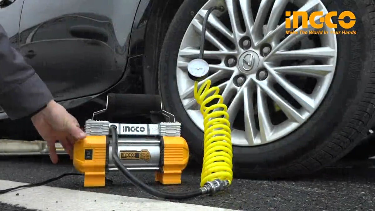 INGCO 12V Portable Car Air Compressor 120PSI AAC2508 – view 2