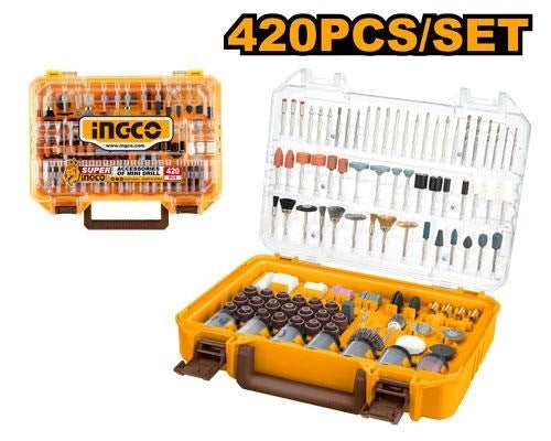 INGCO 420pcs Accessories set for Mini Drill AKMG4208