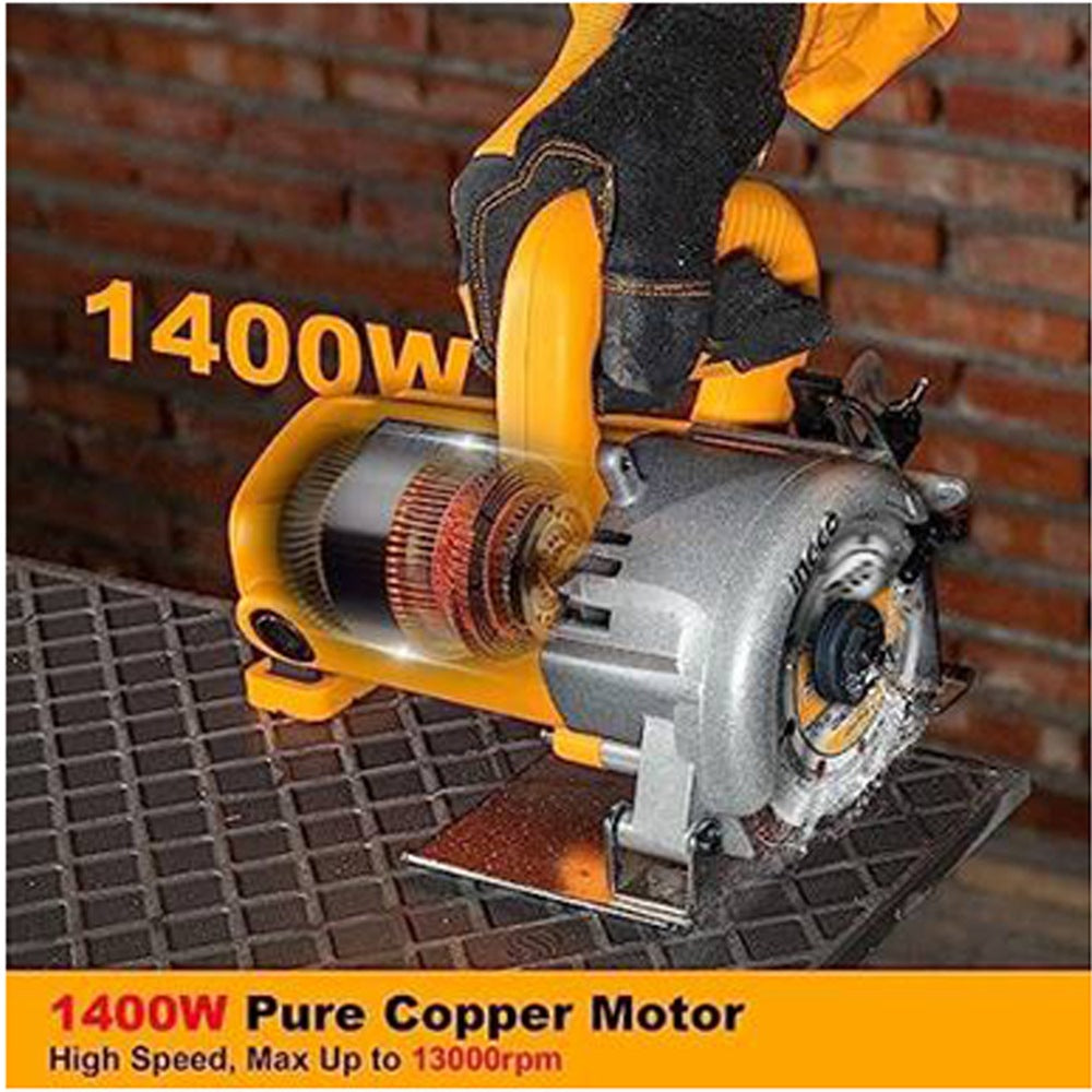 INGCO Marble Cutter 110mm 1400W + Dry Wheel MC140068 – view 3