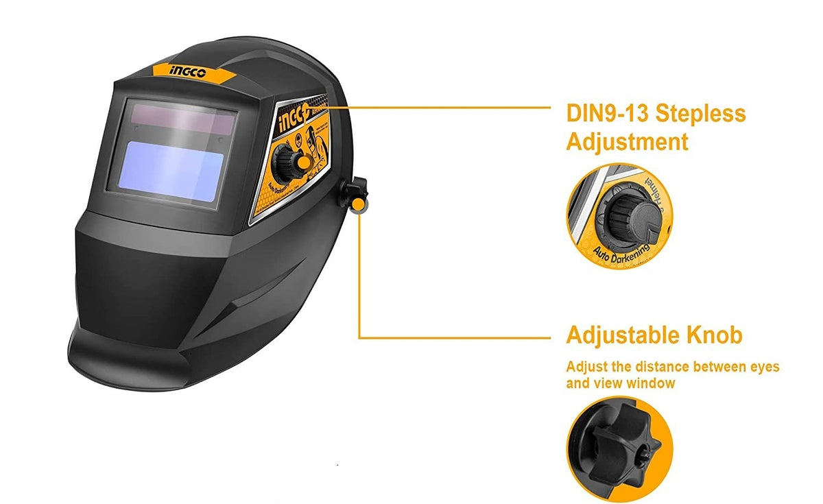 INGCO Auto Darking Welding Helmet AHM008 – view 3