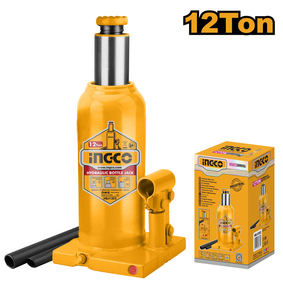 INGCO Industrial Hydraulic Bottle Jack HBJ202 – view 5