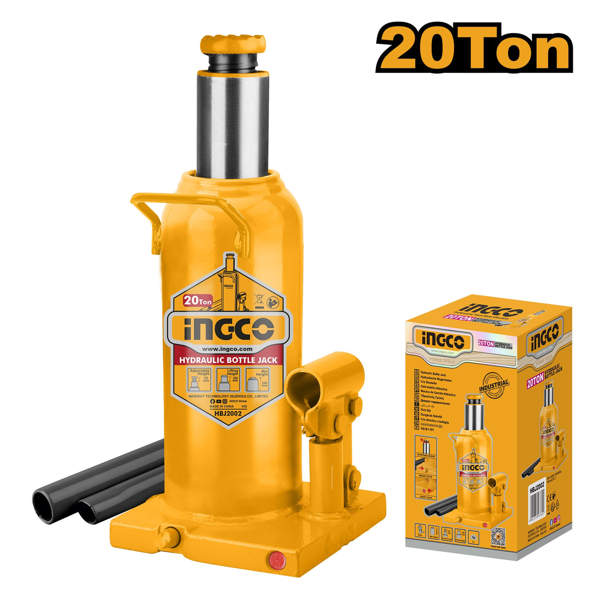 INGCO Industrial Hydraulic Bottle Jack HBJ202 – view 6