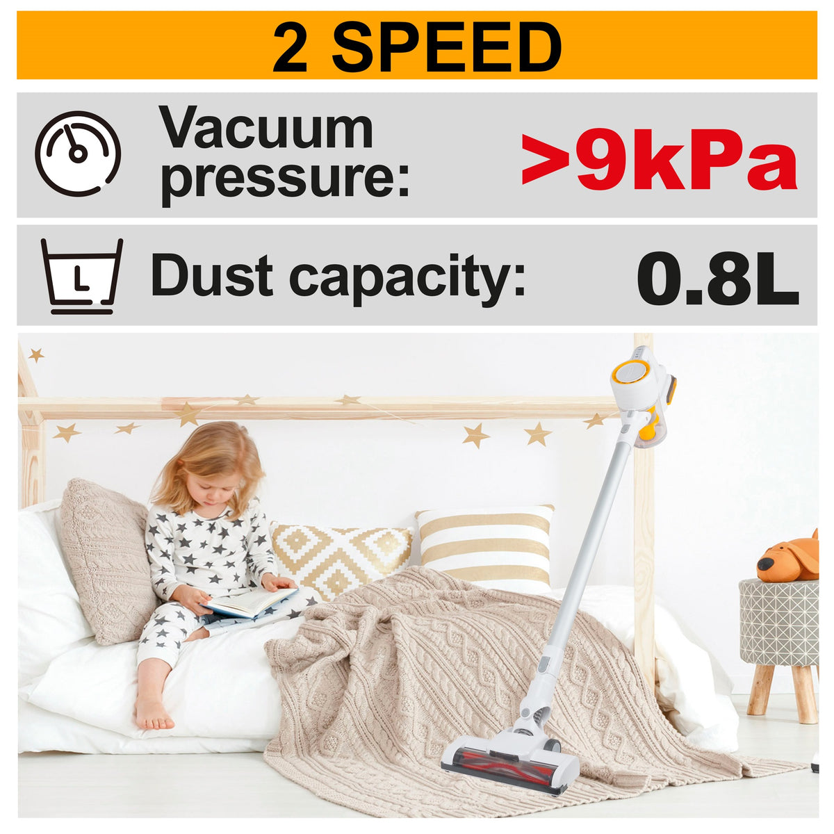 INGCO 20V LI-ION Multiple Cyclone Vacuum Cleaner (Bare Unit) CVLI20061 – view 2