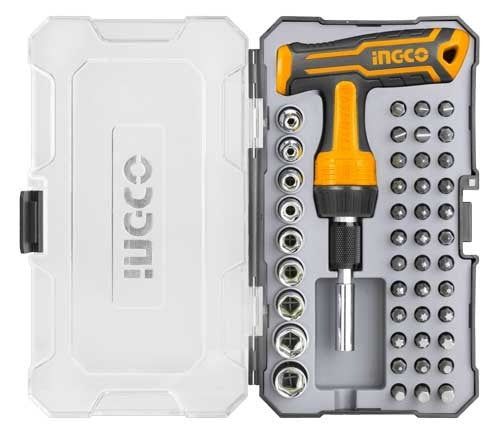 INGCO 47pcs T-Handle Wrench Screwdriver Bit set HKSDB0478 – view 2