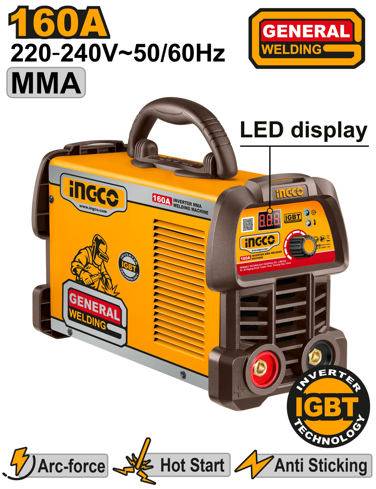 INGCO IGBT Inverter MMA Welding Machine 160A Ing MMA16059