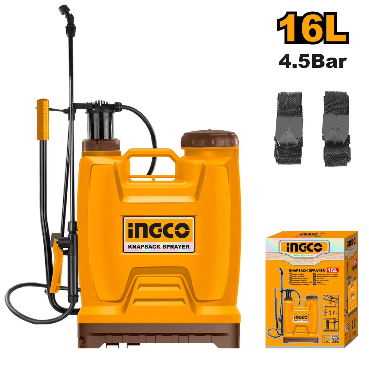 INGCO Knapack 16 L Pressure Sprayer HSPP41602