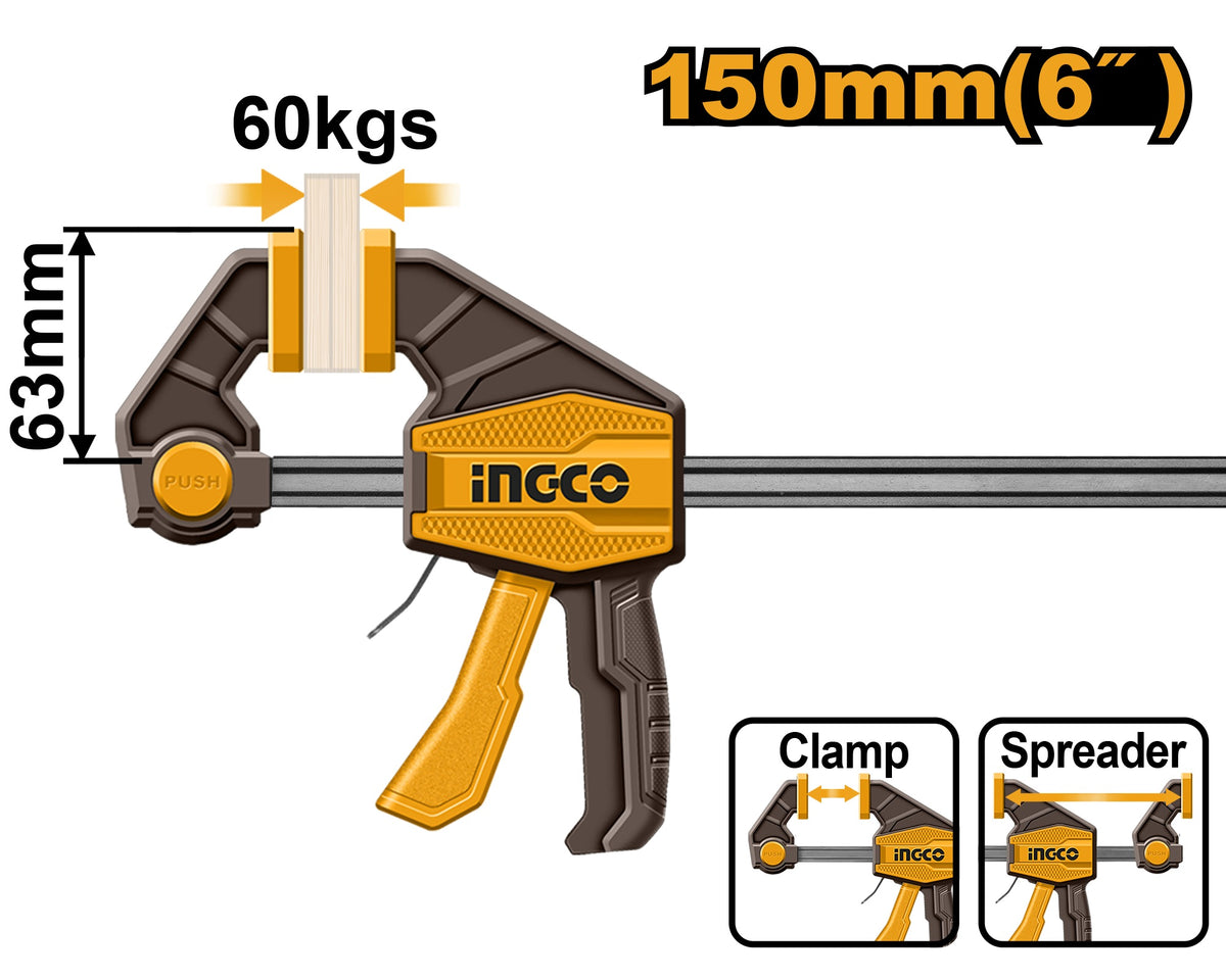 INGCO Quick Grip BAR Clamp HQBC01601