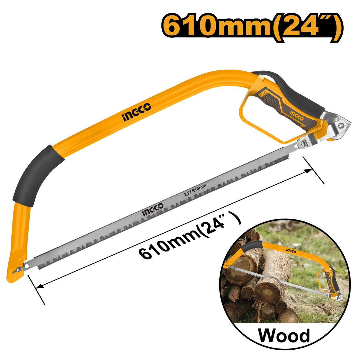 INGCO Bow Saw 24" 610mm HBS6101