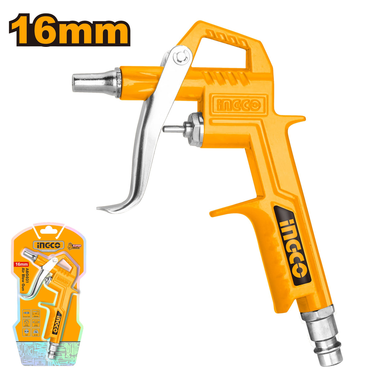 INGCO Air Blow Gun 16mm Short Nozzle ABG031-3