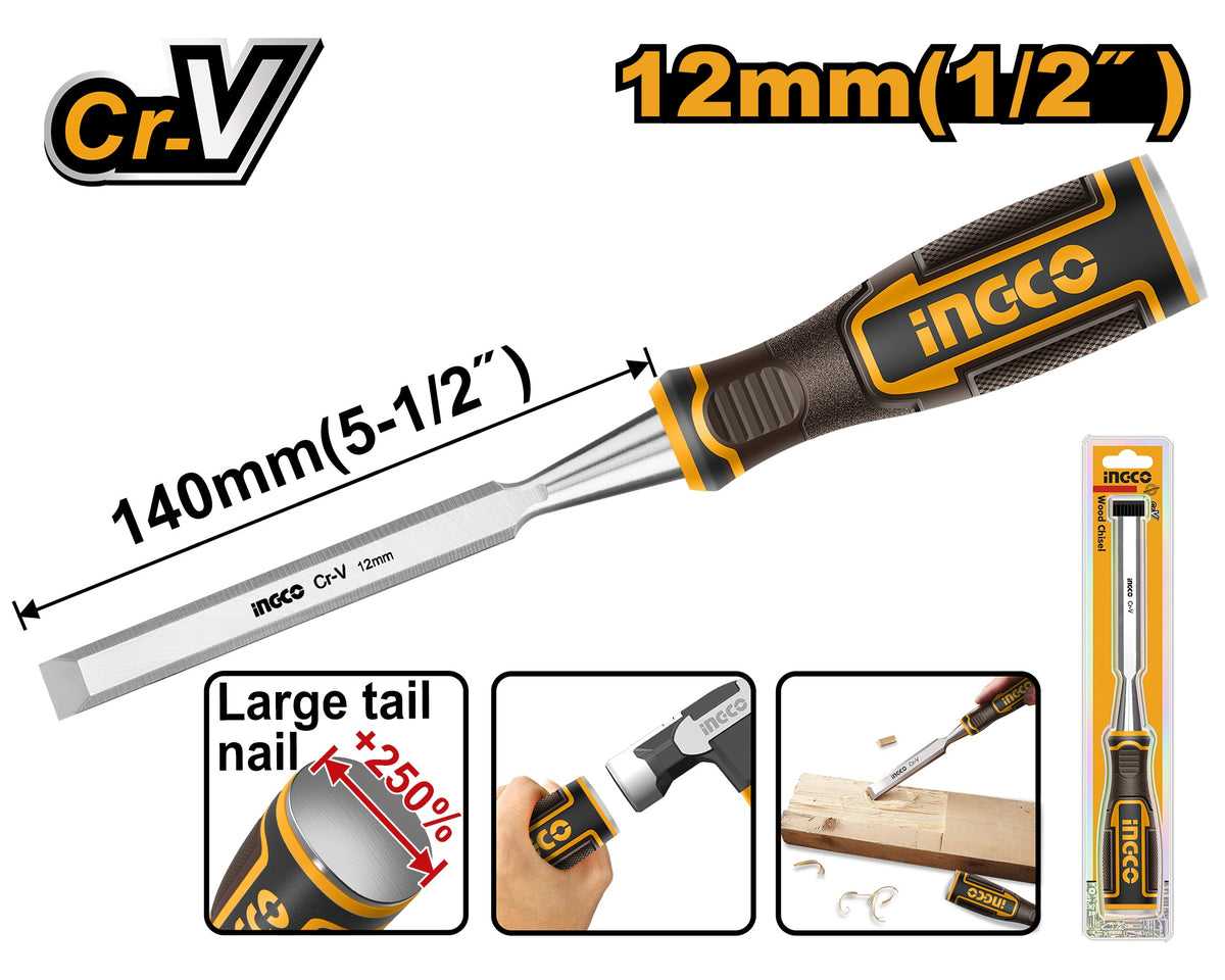 INGCO Bevel Edge Wood Chisel HWC0812