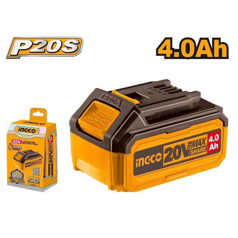 INGCO 20V 1X4.0Ah Battery + 2A Charger set FBCPK1012 – view 2