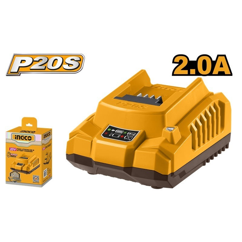 INGCO 20V 1X4.0Ah Battery + 2A Charger set FBCPK1012 – view 3