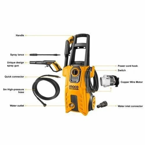 INGCO High Pressure Washer MAX.180BAR HPWR28008 – view 3