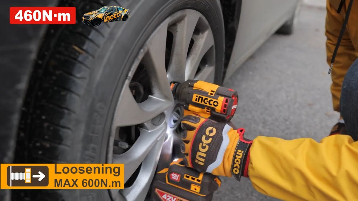 INGCO 42V BL Impact Wrench 460Nm 1X2.0Ah & Case CIWLI42461 – view 3