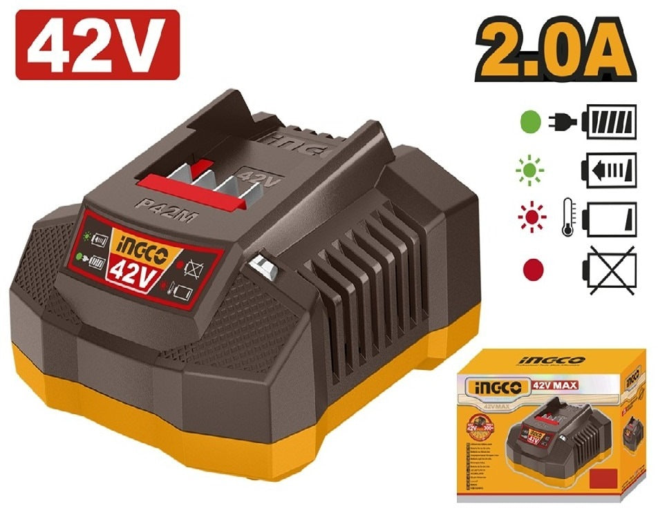 INGCO 42V 2X2.0Ah + Charger Battery Kit FBCPM20221 – view 3