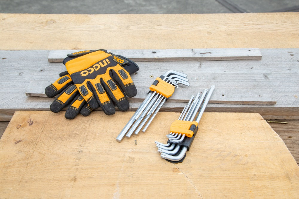 INGCO 18pcs Extra Long Hex KEY(1.5-10mm) & Torx KEY(T10-T50) set HHKSET0181 – view 2