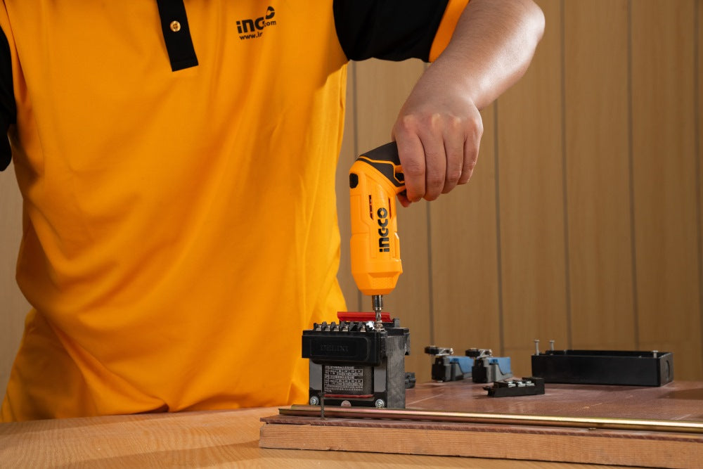 INGCO 4V LI-ION Cordless Screwdriver with 19 Bits set (No USB Charger) CSDLI04425 – view 4
