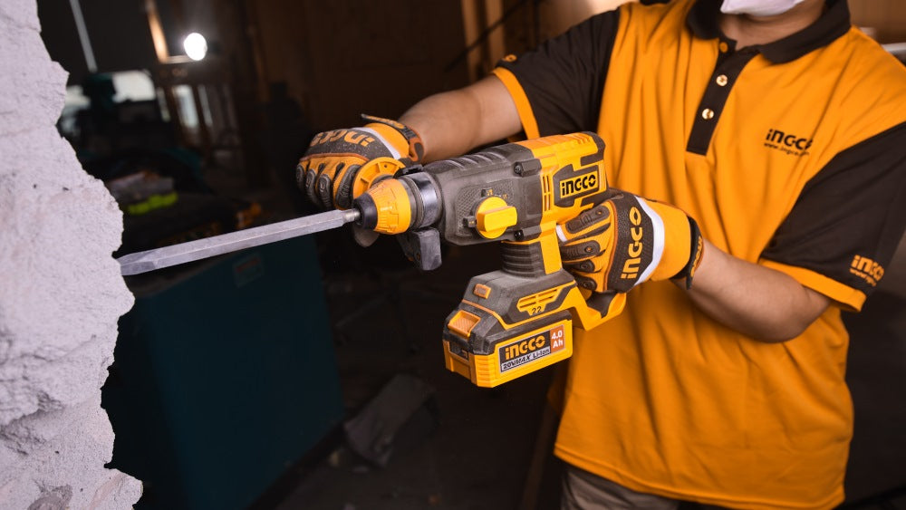 INGCO 20V LI-ION BL 4-MODE Rotary Hammer 22MMØ 2X4.0Ah+CHARGER CRHLI212282 – view 4