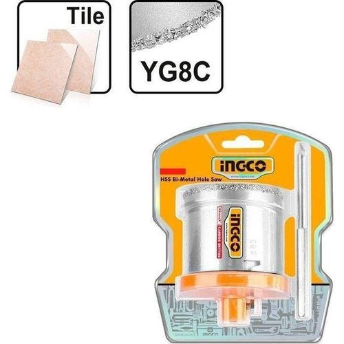 INGCO 6pcs Carbide Grit Hole Saw set 33, 53, 73 & 83mm HSB4061 – view 2