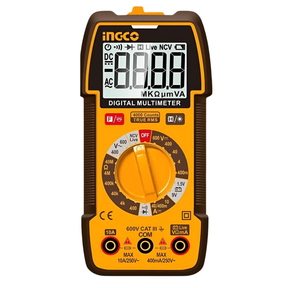 INGCO Digital Multimeter 1000V 6000 Count Auto Range DM310004 – view 2