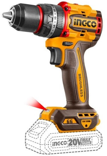 INGCO 3pc 66Nm Imp DRILL+2000LUM LAMP+100m Laser Distancer Combo COSLI250885 – view 2