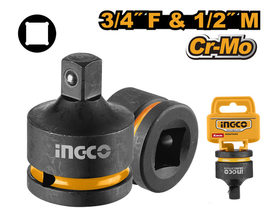 INGCO CR-MO Impact Socket Adaptor 3/4"(F)X1/2"(M) HIAD3412