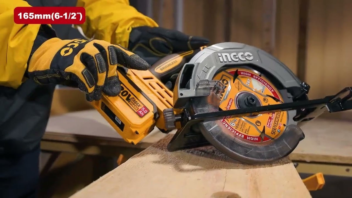 INGCO 20V LI-ION Circular Saw 165mm 1X4.0 + 4A Chrg CSLI16523 – view 3