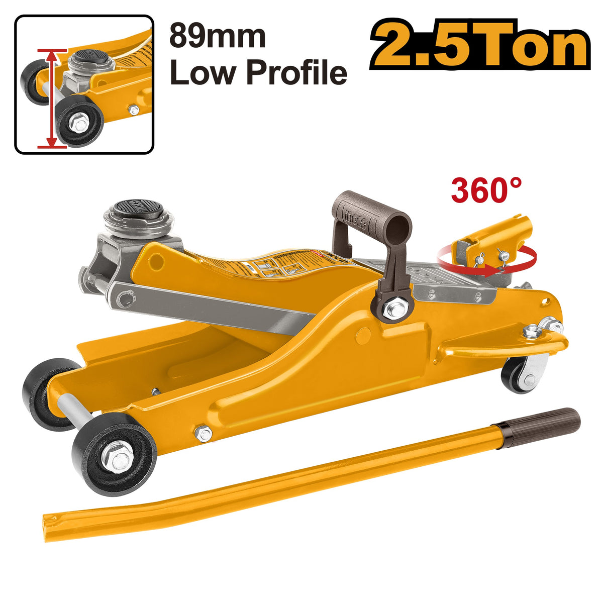 INGCO Industrial Hydraulic Floor Jack HFJ201 – view 2