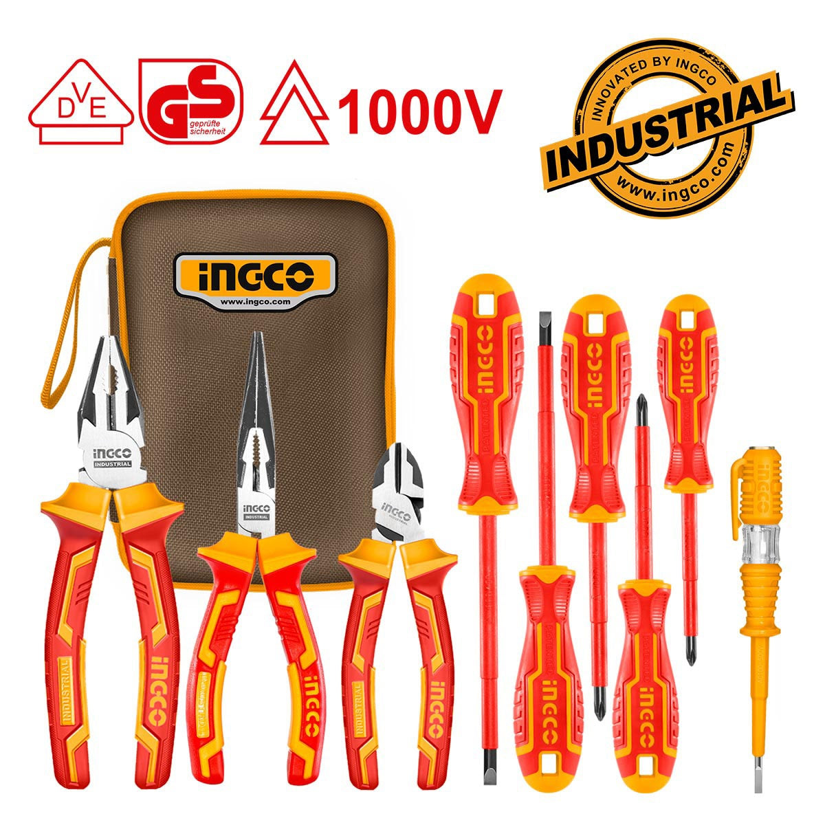 INGCO Vde 9pcs Insulated Hand Tool set HKIST3091 – view 2