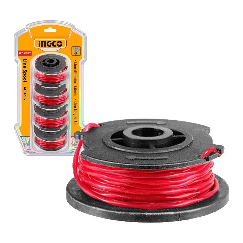 INGCO Grass Trimmer Line Spool 1.6MMØ x 5m, 4pc/PACK ALS1602 – view 3