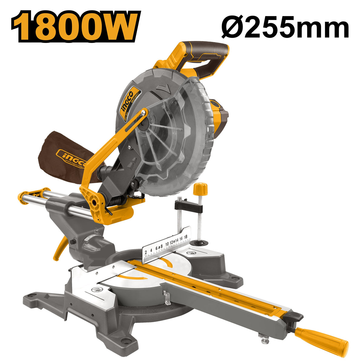 INGCO Slide Compound Mitre Saw 10" 255mm 1800W BM2S180017
