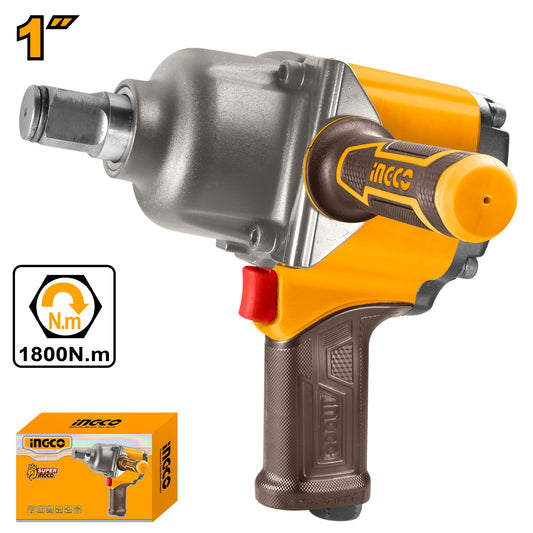 INGCO Air Impact Wrench 1" DR. Short Shank Max.torque 1800Nm AIW11223