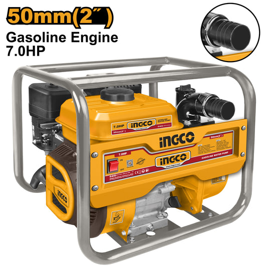 INGCO Gasoline Water Pump 2" Max Head 32m Max Flow 550L/M GWP206